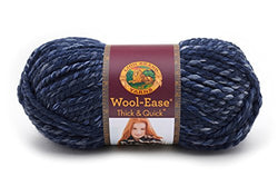 Lion Brand Yarn 640-535 Wool-Ease Thick & Quick Yarn, River Run