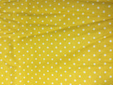 Yellow & White Polka Dots - Robert Kaufman - Cotton Flannel Fabric