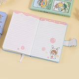 Cute Journal Notebook, Kawaii Journal Notebook Mysterious Jam Series, Premium PU Leather Cover Journal Diary Notebook with Magnetic Buckle 256pages (gree)