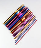 RayLineDo 14pcs Multicolour Aluminum Crochet Hook Knitting Needles Set In Defferent Sizes