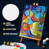 Magicfly Canvas Boards for Painting 11x14" Pack of 12, Painting Canvas Panels with MDF Board Core, 100% Cotton, for Acrylic Paint, Oil Paint Dry & Wet Art Media