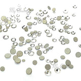 Crystal (001) Clear Tiny Small Sizes Mixed with Swarovski 2058 Xilion Rose flatbacks Sizes ss3,