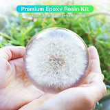 Epoxy Resin Kit 600ml/23oz, Professional Crystal Clear Coating and Casting Epoxy Resin and Hardener with Protective Gloves, Graduated Cups & Sticks for Art, Craft, Wood, Jewelry Making, River Tables