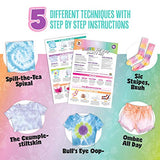 Pastel Tie Dye Kit (Tye Die Kits) Create Colorful Custom Designs with 6 Bottles of Fabric Dye and 12 Refills. This Girl Stuff is an Ideal Gift For 10 Year Old Girls or Toy for 10 Year Old Girls
