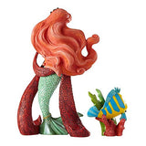 Enesco Disney Showcase “The Little Mermaid” Holiday Ariel and Flounder Stone Resin Figurine Set, Set of 2, Multicolor