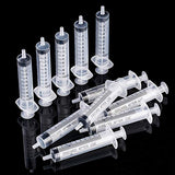 20 Packs Plastic Syringe with Measurement, Suitable for Measuring, Watering, Refilling (10 ml)