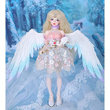 ZDLZDG Elf Dress up 1/4 SD Doll with Skirt Wig Make Up, Pretty Girl BJD Doll 41 cm, Two Styles Optional
