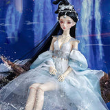 ZDD BJD Doll 1/3 Full Set with Makeup and Full Costume Ball Jointed DIY Fashion Dolls SD Doll Humanoid Doll Gift (Ancient Beauty)