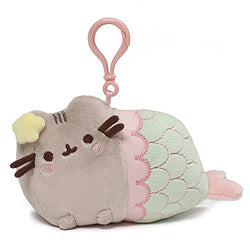 Gund Pusheen Mermaid Backpack Clip Stuffed Cat Plush