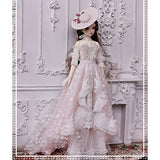 HMANE BJD Doll Clothes 1/4, Retro Pink Dress for 1/4 BJD Dolls (No Doll)