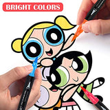 Dual Tip Brush Pens Fineliners Art Markers, 72 Colors Watercolor Marker and Highlighters for Adult Kids Coloring Books Drawing Sketching Hand Lettering Writing Planner Art Supplier GC72B …