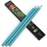Arteza Colored Pencils, Pack of 3, A503 Robin Egg Blue, Soft Wax-Based Cores, Ideal for Drawing, Sketching, Shading & Coloring