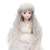 High Temperature Synthetic Fiber Long Curly Hair Wig for 1/6 BJD SD Doll