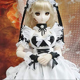 Prettyia 1/3 BJD Doll Clothes Set Maid Uniform Cosplay Outfits Doll Accessory Toy Gifts (B)