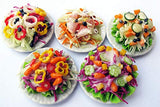 ThaiHonest Mixed Assorted 5 Salad Dollhouse Miniature Food