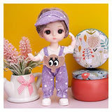 Camplab ·CAMPLAB· 13 Movable Joints 16cm BJD Doll with Clothes and Shoes Big Eyes Princess Toys Joint Movable Doll Mini Decoration Scene Crafts Cute for Girl Birthday Gift (Color : Red)