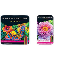 Prismacolor Premier Colored Pencils | Art Supplies for Drawing, Sketching, Adult Coloring | Soft Core Color Pencils, 72 Pack & Premier Soft Core Colored Pencil