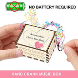 BAOSIWA Music Box for Mom from Daughter Son Kids You are My Sunshine Wooden Music Box Gifts for Mother’s Day Birthday Christmas(Remember I Love You Mom)