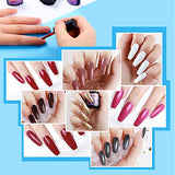 30 Pcs Gel Nail Polish Set, Pink Glitter Brown Purple White Red U v Gel Nail Polish 8ml, Nude Nail Gel Polish Gift Set Spring Summer Color Soak Off Gel Polish Nail Art Starter Kit