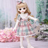 BJD Doll, 1/6 SD Dolls 10 Inch 19 Ball Jointed Doll DIY Toys with Clothes Outfit Shoes Wig Hair Makeup, Best Gift for Girls