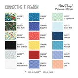 Connecting Threads Print Collection Precut 100% Cotton Quilting Fabric Bundle 5" Charm Squares (Hello Daisy)
