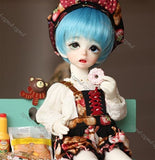 Zgmd 1/6BJD Doll BJD Dolls Ball Jointed Doll Cute Doll Big Eyes Colse Mouth Free Make Up