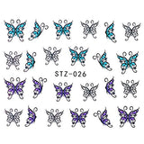 Lookathot 30Sheets Nail Art Stickers Decals Butterfly Design Pattern Water Sky Star Foil Paper Printing Transfer DIY Decoration Tools Accessories