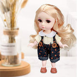 Little Bado 6 Inch Joints DIYT Doll with Silky Hair and Makeup Face, Wearing Exquisite Clothes and Shoes, SD, Great Gift for 7 Year-Olds Boys Girls and Up BJD Girl Doll Muguang