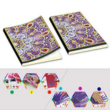 DCIDBEI 2-Pack Diamond Painting Notebook, Sketchbook Notepad Diamond Painting Kits Drawing Paper 50 Sheets Sketchbook Artist Notebook for Drawing Writing Sketching for Teens Journals Gift