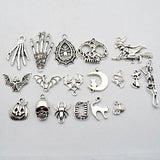 Halloween Charm-100g(about 55-60pcs) Antique Silver Halloween Collection Craft Supplies Charms