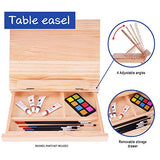 101 Piece Deluxe Art Set with 2 Drawing Pads,1 Wooden Drawing Easel with Drawer, Art Supplies, Painting & Drawing Set That Contains All The Additional Supplies You Need to Get Started,Teens and Adults
