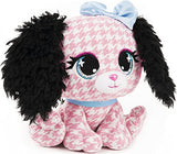 GUND P.Lushes Designer Fashion Pets Cala Bassethound Dog Premium Stuffed Animal Soft Plush, Pink and Black, 6”