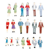 NWFashion 100PCS 1:30 Scale Hand Color Painted Model Train People Figure (1:30 60mm)