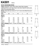 Kwik Sew K4301 Misses' Wraparound Aprons in Three Lengths Sewing Pattern, Size XS-XL