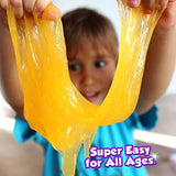 Slime Kit for Awesome Kids – Everything In 1 Box, DIY, All Ages, Clear Slime, Cloud Slime, Glitter, Crunchy, Snow Slime, Glow in Dark, and Gold Slime. Easy Instructions, Perfect Results Every Time