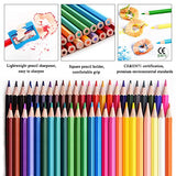 LBW 120 Professional Colored Pencils Oil Based Soft Core Drawing Pencils with Pencil Sharpener for Adults Kids Beginners Coloring, Blending and Layering