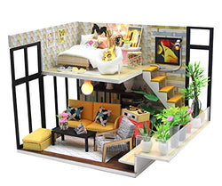 Flever Dollhouse Miniature DIY Music House Kit Creative Room with Furniture for Romantic Valentine's Gift (Cynthia's Holiday)