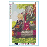 Diamond Painting Kits for Adults Japanese Anime Naruto 5D Round Crystal Rhinestone Embroidery for Home Wall 30x45cm