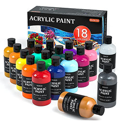 Kingart Pro Artist Quality Acrylic Paint, 22ml (0.74oz) Tubes, 3 Pack Crimson Red