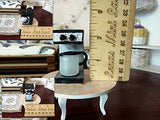 Miniature Coffee Machine With Pot and Water Hole. Dollhouse 1/6 Scale Handmade