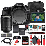 Canon EOS 80D DSLR Camera with 18-135mm Lens (1263C006) + 64GB Memory Card + Case + Corel Photo Software + LPE6 Battery + External Charger + Card Reader + HDMI Cable + Cleaning Set + More (Renewed)