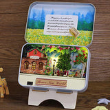 HMANE DIY Box Theater Dollhouse kit Miniature Furniture Kit 3D Mini Iron Secret Box Creative Room - (Secret Garden)