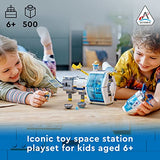 LEGO City Lunar Space Station 60349 Building Kit for Kids Aged 6 and Up; Includes a Docking Space Capsule, Science and Botany Labs and a Sleeping Quarters for The 5 Astronaut Minifigures (500 Pieces)