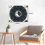 Astrological Sign Printing Home Bathroom Wall Decor Posters Framed Hand-Painted Modern Canvas Wall Art