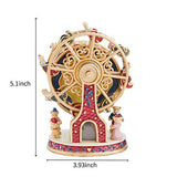 LOVE FOR YOU Rotating Ferris Wheel Bear Music box Exquisite gift Music Box for women Girls Boys mom kids Valentines gift birthday gift（Melody:Castle in The Sky）