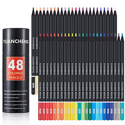 48-Color Colored Pencils for Adult Coloring Books, Soft Core, Artist Sketching Drawing Pencils Art Craft Supplies, Coloring Pencils Set Gift for Adults Kids Beginners …