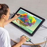 HUION Kamvas 22 Graphics Drawing Monitor Pen Display Drawing Tablet Screen Tilt Function 8192 Battery-Free Stylus, Come with Glove, Adjustable Stand,20 Pen Nibs -21.5 Inch