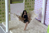 Miniature Hammock 1:12 scale. Macrame Boho Hanging Chair for BJD Doll dollhouse