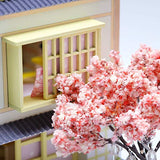 Cool Beans Boutique Miniature DIY Dollhouse Kit Wooden Japanese Home with Pergola and Yard, with Dust Cover (English Instructions) L907Z (Japanese Home with Pergola)