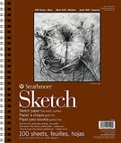 Strathmore Sketchbook Mixed Media 9x12 400 Series, Tracing Paper Pad, & Kimberly Drawing Pencils Set- Premium Paper Sketch Book, Translucent Paper Drawing Pad, & Professional Sketching Pencils- E-book